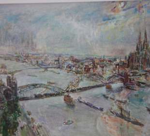 Oskar Kokoschka 1956 Köln vom Messeturm