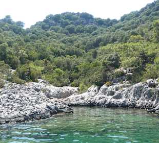 Badebucht auf der Bootstour Kekova