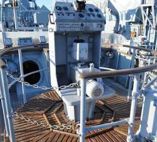 Auf dem Minenjagdboot "Weilheim"