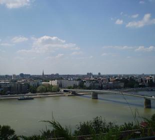 Blick von der Burg in Petrovaradin auf Novi Sad