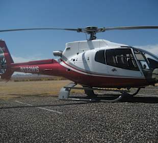 Our helicopter at the gun range
