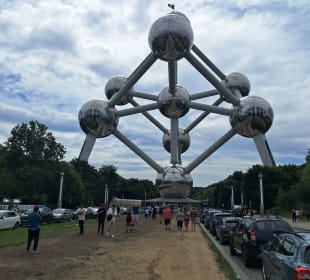 Das sehr schöne Atomium aus der Weltausstellung vo