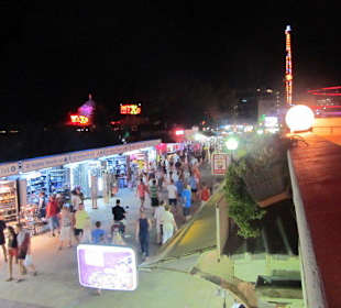 Strandpromenade nachts