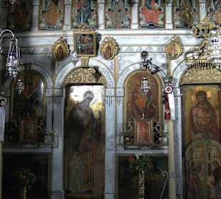 Ikonen-Bilder in der Kloster-Kirche