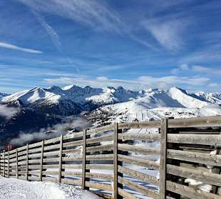 Skipiste vom Eineck Blick nach Katschberg