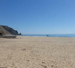 Am Sandstrand von Praia da Luz (Strand des Lichts)