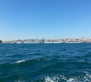 Blick auf Skyline von Istanbul