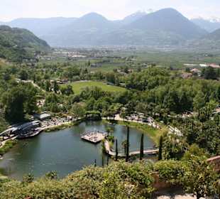 Blick auf den Seerosenteich