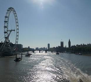 Widok na Tamizę i London Eye