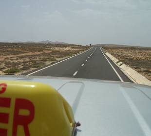 Die Fahrt hinten auf dem Pickup