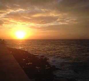 Sonnenuntergang am Malecón
