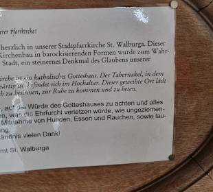 Info an die Besucher