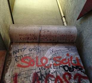 Mur berliński - pozostałość - nasi tu byli!