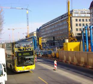 Unter den Linden Bau der U-Bahn