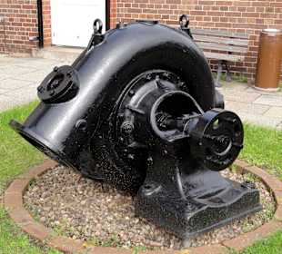 Pumpe auf dem Außengelände