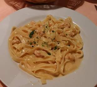 Tagliatelle mit Scampi