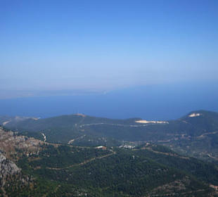 Ausblick vom Gipfel des höchsten Berges