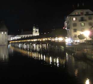 Kapellbrücke bei Nacht