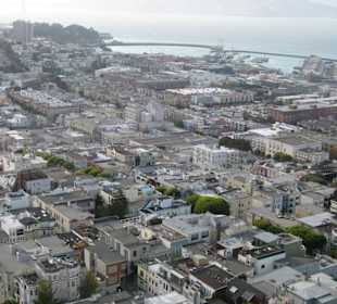 Blick über North Beach und Russian Hill