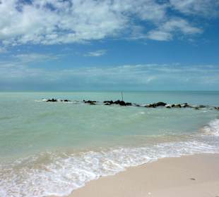 Am Strand vom Golf von Mexiko zum Schwimmen