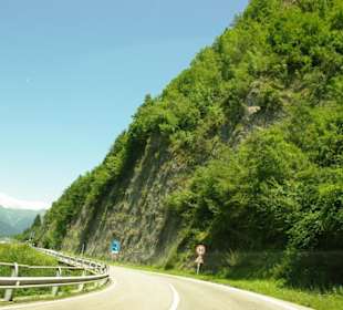 Im Juli Anfahrt zum Plöckenpass