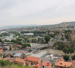 Friedensbrücke - Skyline
