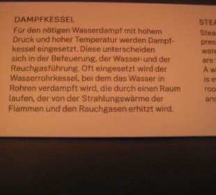 Infos zum Dampfkessel