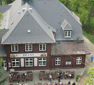 Вид с башни на Диану