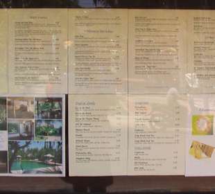 Vietnam. und Deutsche Speisekarte