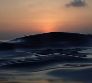 Sonnenuntergang aus dem Wasser