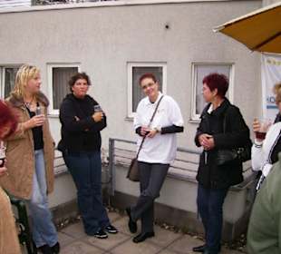 Umtrunk auf dem Dach