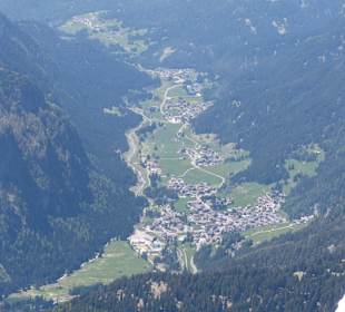 Das Fassatal, Blick vom Sass Pordoi