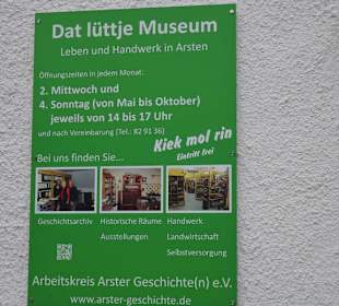 Das Schild des Museums