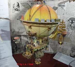 Phantasievolle Heißluftballons gibt es hier viele