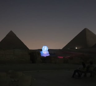 Lasershow Giseh Pyramiden