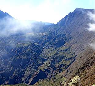 Blick in den Talkessel von Mafate