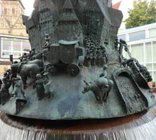Bürgerbrunnen Detail