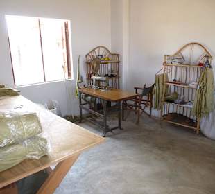 Hier werden die Sachen für DM Tours genäht