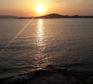 Sonnenuntergang in Agios Prokopios