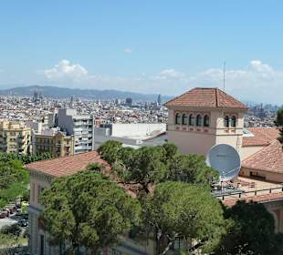Blick vom Montjuid über Barcelona