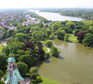 Maschsee von der Rathauskuppel gesehen