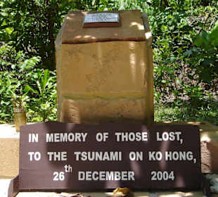 Tsunami Erinnerungstafel