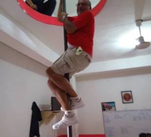 Noch gut im Training