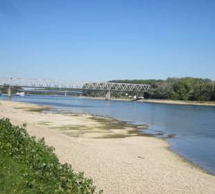 Uferpromenade Germersheim Niedrigwasser