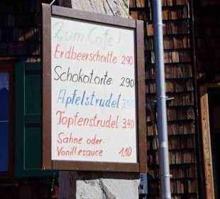 Angebote auf der Hütte