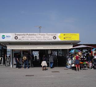Ticket-Station in Punta Sabbionie