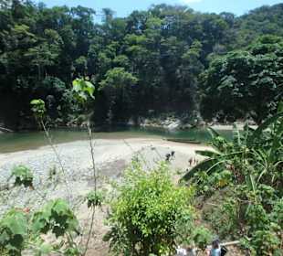 Bademöglichkeit im Fluss