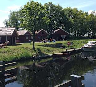 Die Paddel und Pedalstation an der Wassermühle