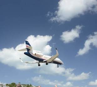 Große Maschine im Anflug