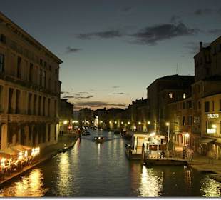 Canale di Cannareggio bei Abenddämmerung